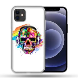 Coque Compatible Magsafe Pour Apple Iphone 12 / 12 Pro Tete de Mort Tag