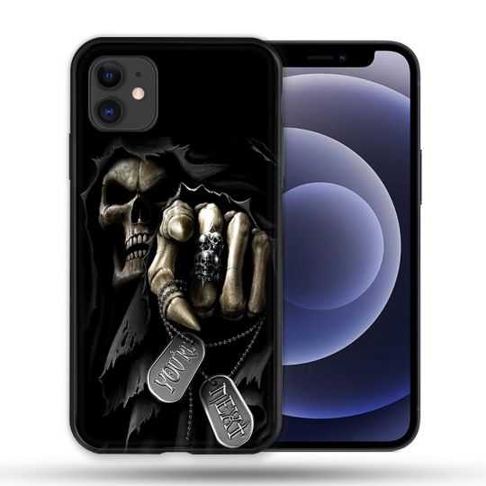 Coque Compatible Magsafe Pour Apple Iphone 12 / 12 Pro Tete de Mort Your Next