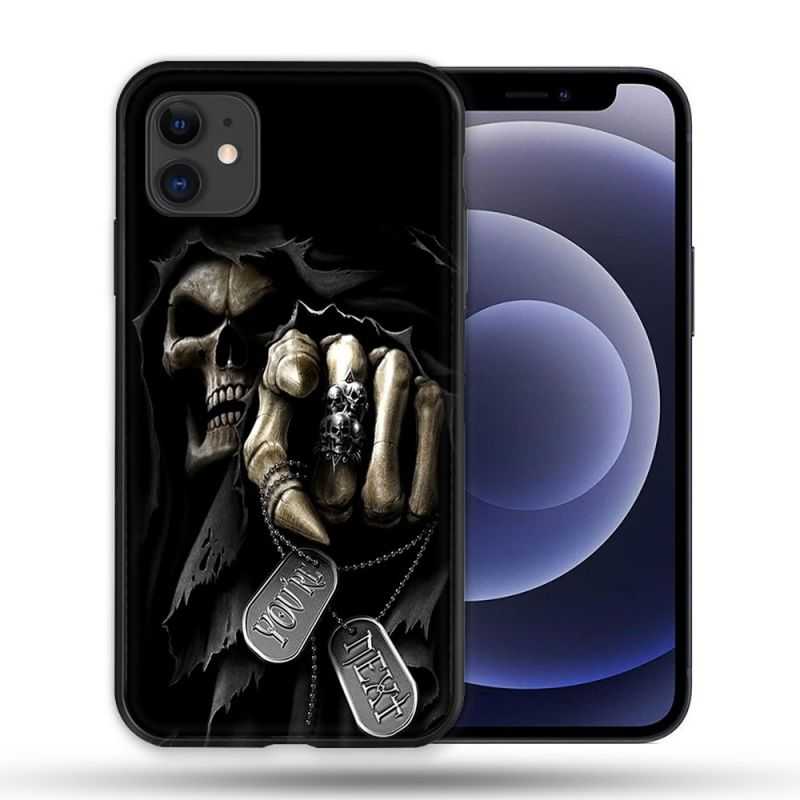 Coque Compatible Magsafe Pour Apple Iphone 12 / 12 Pro Tete de Mort Your Next