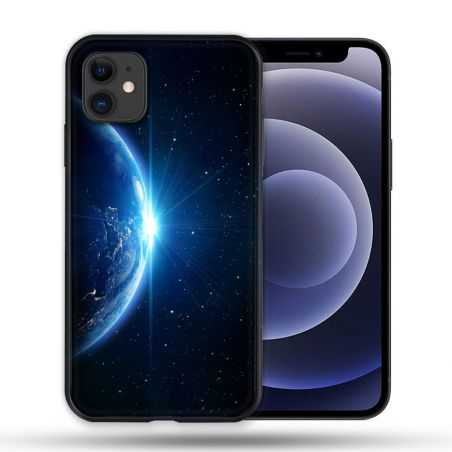 Coque Compatible Magsafe Pour Apple Iphone 12 / 12 Pro Univers Planete Terre