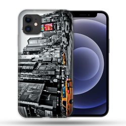 Coque Compatible Magsafe Pour Apple Iphone 12 / 12 Pro Voyage Amerique USA New York Taxi