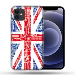 Coque Compatible Magsafe Pour Apple Iphone 12 / 12 Pro Voyage Angleterre Blanc