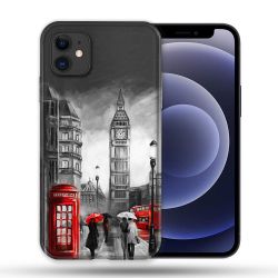 Coque Compatible Magsafe Pour Apple Iphone 12 / 12 Pro Voyage Angleterre Londres Vintage