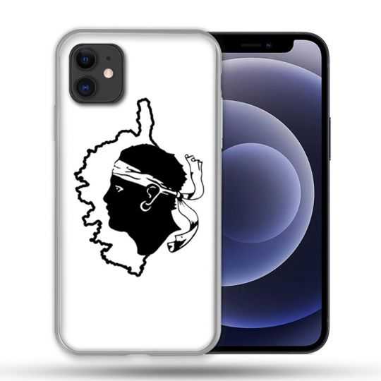 Coque Compatible Magsafe Pour Apple Iphone 12 / 12 Pro Voyage Corse Blanc