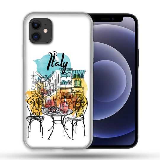 Coque Compatible Magsafe Pour Apple Iphone 12 / 12 Pro Voyage Italie Vintage