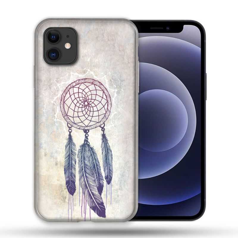 Coque Compatible Magsafe Pour Apple Iphone 12 / 12 Pro Zen Attrape Reve Blanc