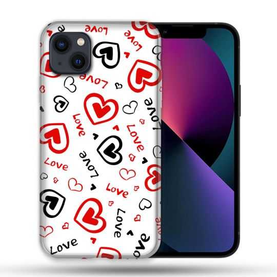 Coque Compatible Magsafe Pour Apple Iphone 13 (6,1) Amour Love