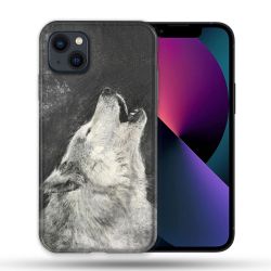 Coque Compatible Magsafe Pour Apple Iphone 13 (6,1) Animal Loup Hurlement