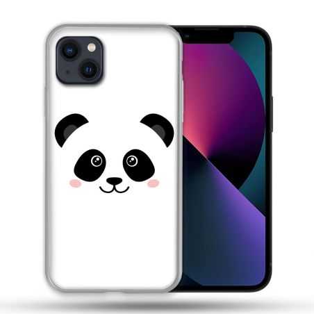 Coque Compatible Magsafe Pour Apple Iphone 13 (6,1) Animal Panda Blanc