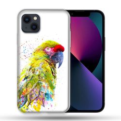 Coque Compatible Magsafe Pour Apple Iphone 13 (6,1) Animal Perroquet Jaune