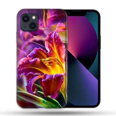 Coque Compatible Magsafe Pour Apple Iphone 13 (6,1) Fleur Lys Color