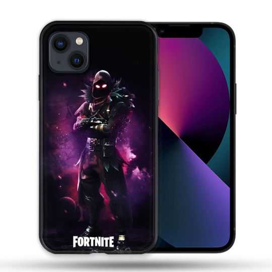 Coque Compatible Magsafe Pour Apple Iphone 13 (6,1) Fortnite Raven