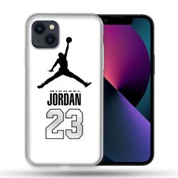 Coque Compatible Magsafe Pour Apple Iphone 13 (6,1) Jordan 23 Blanc