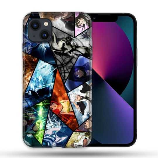 Coque Compatible Magsafe Pour Apple Iphone 13 (6,1) Manga Bleach Pele Mele