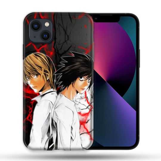 Coque Compatible Magsafe Pour Apple Iphone 13 (6,1) Manga Death Note Duo