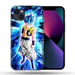 Coque Compatible Magsafe Pour Apple Iphone 13 (6,1) Manga Dragon Ball Gogeta Lumiere