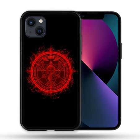 Coque Compatible Magsafe Pour Apple Iphone 13 (6,1) Manga Fullmetal Alchemist Logo