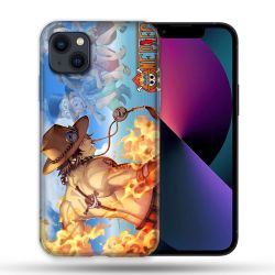 Coque Compatible Magsafe Pour Apple Iphone 13 (6,1) Manga One Piece Ace Color