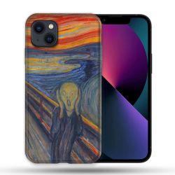 Coque Compatible Magsafe Pour Apple Iphone 13 (6,1) Peinture Le Cri