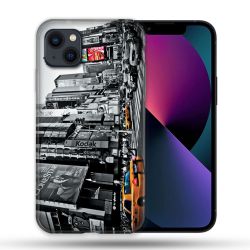 Coque Compatible Magsafe Pour Apple Iphone 13 (6,1) Voyage Amerique USA New York Taxi