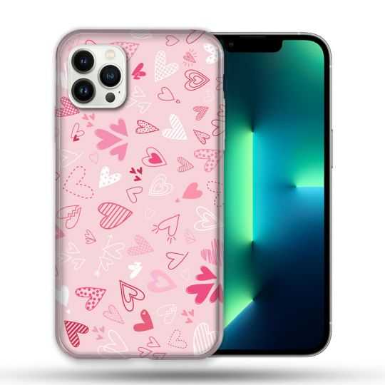 Coque Compatible Magsafe Pour Apple Iphone 13 PRO Amour Ptis Coeurs