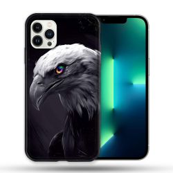 Coque Compatible Magsafe Pour Apple Iphone 13 PRO Animal Aigle Royal Noir