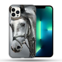 Coque Compatible Magsafe Pour Apple Iphone 13 PRO Animal Cheval Blanc