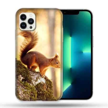 Coque Compatible Magsafe Pour Apple Iphone 13 PRO Animal Ecureuil Bois