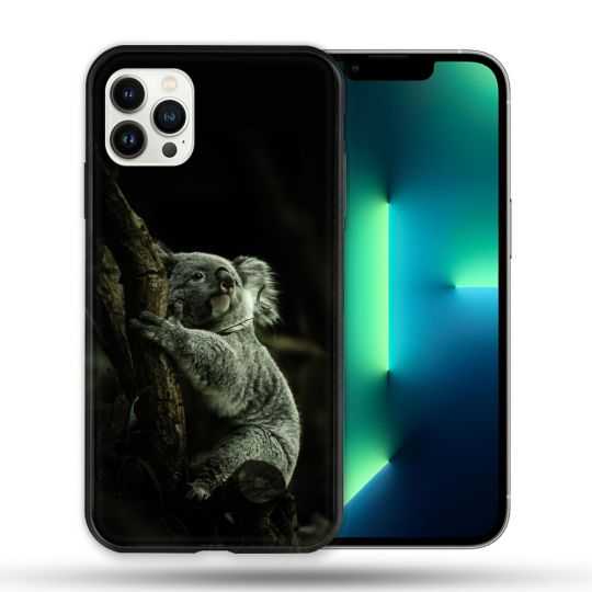 Coque Compatible Magsafe Pour Apple Iphone 13 PRO Animal Koala Noir