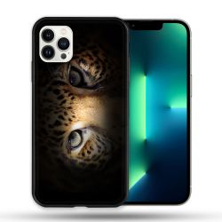 Coque Compatible Magsafe Pour Apple Iphone 13 PRO Animal Leopard Yeux