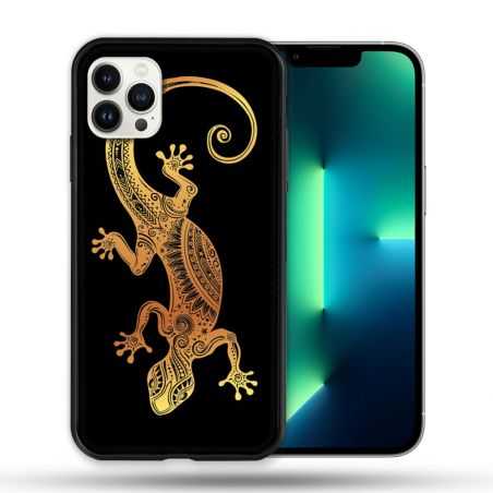 Coque Compatible Magsafe Pour Apple Iphone 13 PRO Animal Lezard Noir