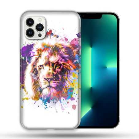 Coque Compatible Magsafe Pour Apple Iphone 13 PRO Animal Lion Tag