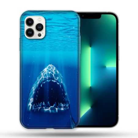 Coque Compatible Magsafe Pour Apple Iphone 13 PRO Animal Requin Dent