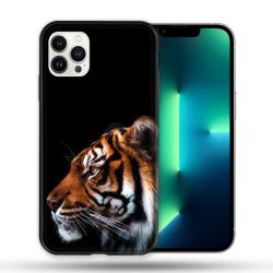 Coque Compatible Magsafe Pour Apple Iphone 13 PRO Animal Tigre Noir