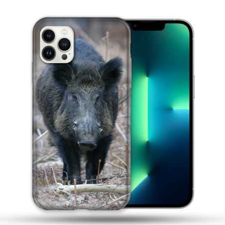 Coque Compatible Magsafe Pour Apple Iphone 13 PRO Chasse Sanglier Pin