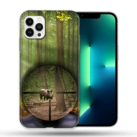 Coque Compatible Magsafe Pour Apple Iphone 13 PRO Chasse Sanglier Viseur