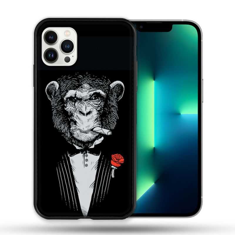 Coque Compatible Magsafe Pour Apple Iphone 13 PRO Decale Singe Mafia