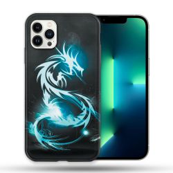 Coque Compatible Magsafe Pour Apple Iphone 13 PRO Fantastique Dragon Bleu