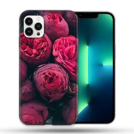 Coque Compatible Magsafe Pour Apple Iphone 13 PRO Fleur Pivoine