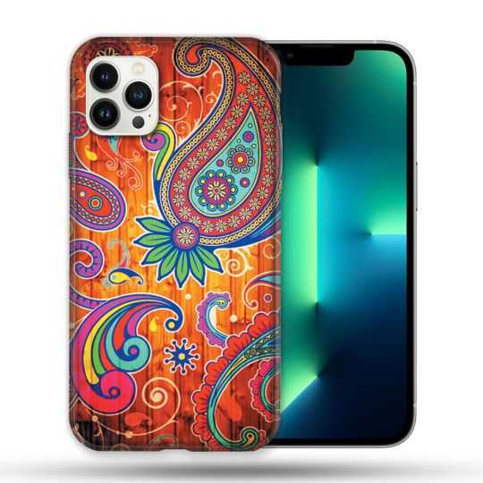 Coque Compatible Magsafe Pour Apple Iphone 13 PRO Fleur Psychedelic