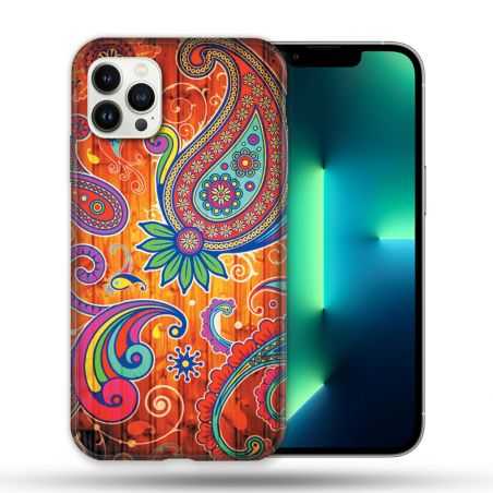 Coque Compatible Magsafe Pour Apple Iphone 13 PRO Fleur Psychedelic