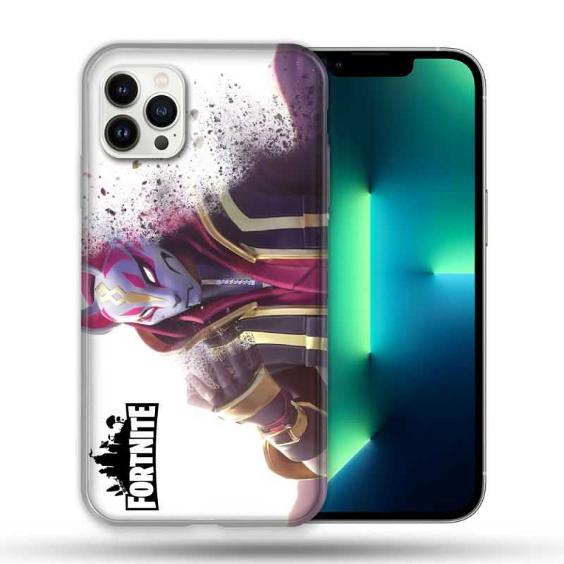 Coque Compatible Magsafe Pour Apple Iphone 13 PRO Fortnite Blanc