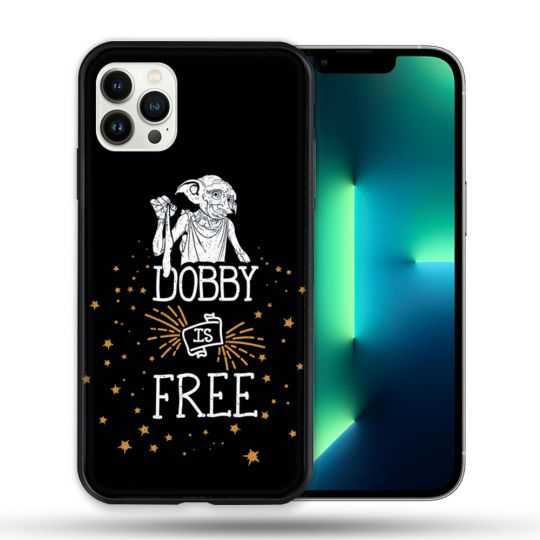 Coque Compatible Magsafe Pour Apple Iphone 13 PRO Harry Potter Dobby Free Noir
