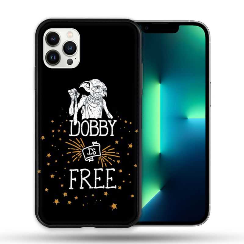 Coque Compatible Magsafe Pour Apple Iphone 13 PRO Harry Potter Dobby Free Noir