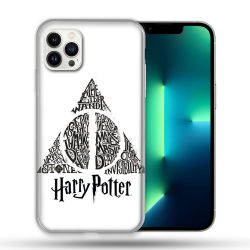 Coque Compatible Magsafe Pour Apple Iphone 13 PRO Harry Potter Hollows triangle Blanc