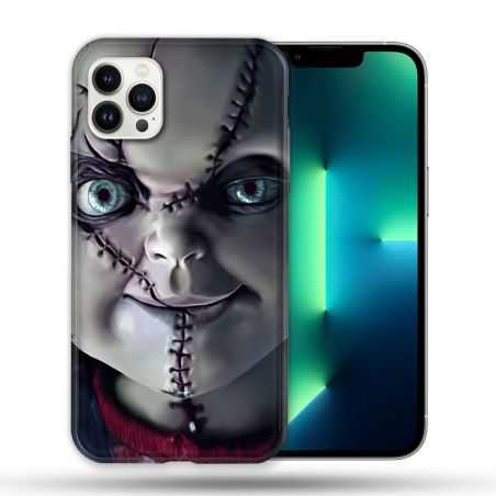 Coque Compatible Magsafe Pour Apple Iphone 13 PRO Horreur Chucky Cicatrice