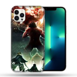 Coque Compatible Magsafe Pour Apple Iphone 13 PRO Manga Attaque Titans Combat