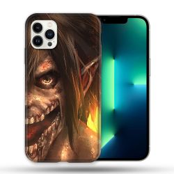 Coque Compatible Magsafe Pour Apple Iphone 13 PRO Manga Attaque Titans Eren Titan