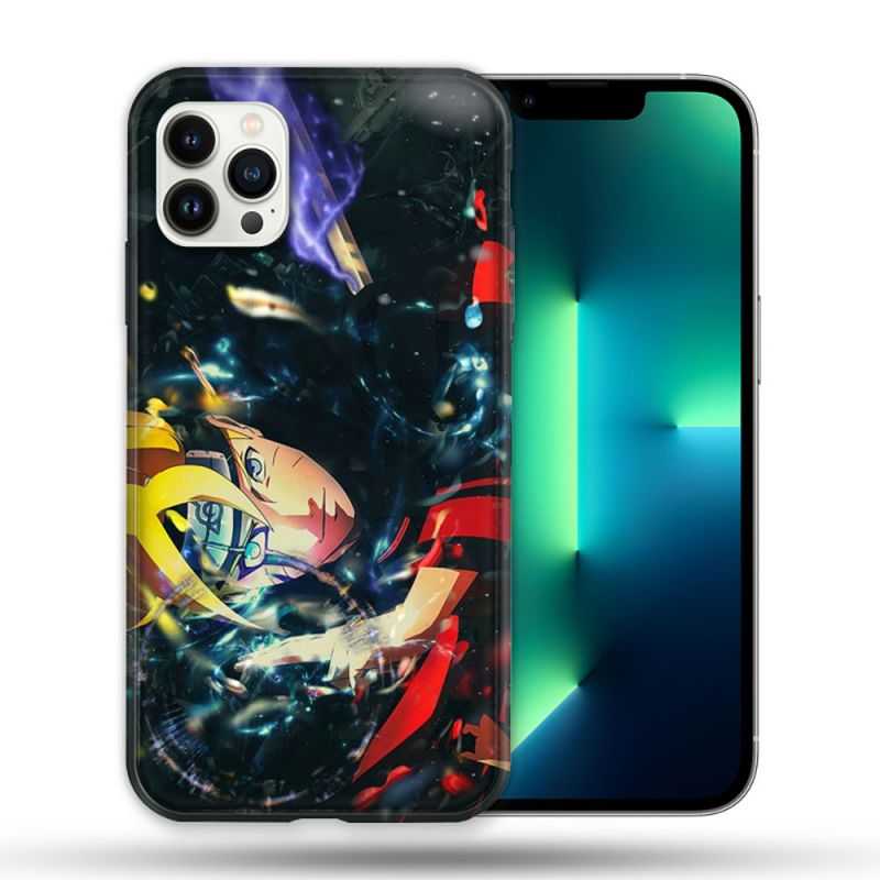 Coque Compatible Magsafe Pour Apple Iphone 13 PRO Manga Boruto Eclair