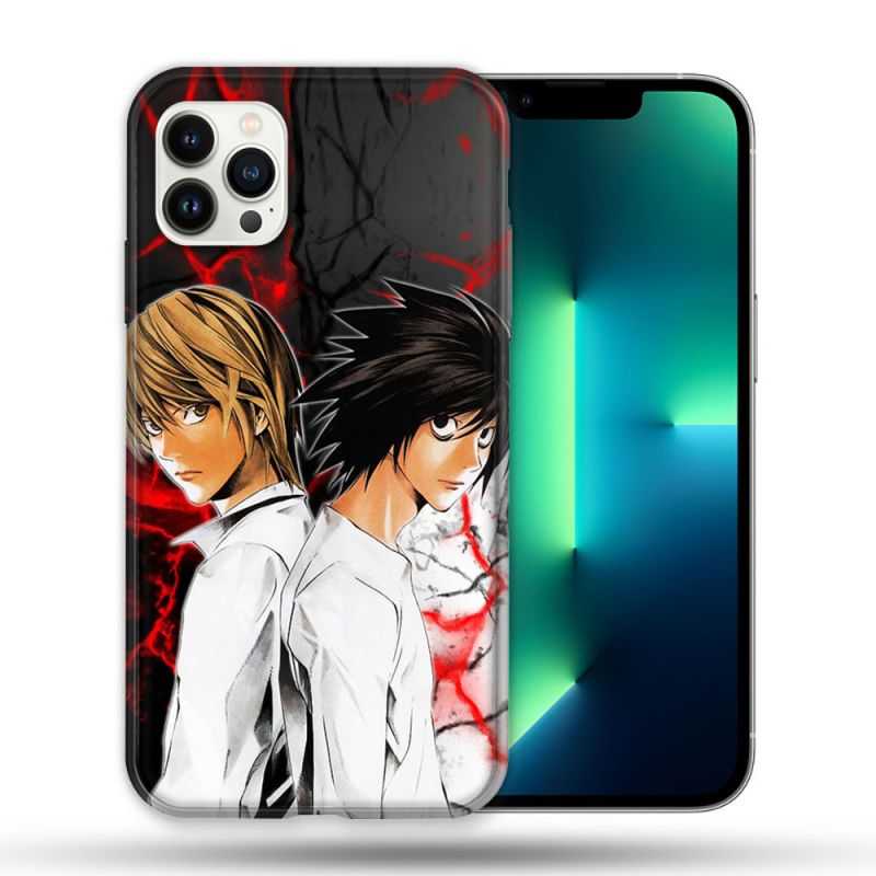 Coque Compatible Magsafe Pour Apple Iphone 13 PRO Manga Death Note Duo